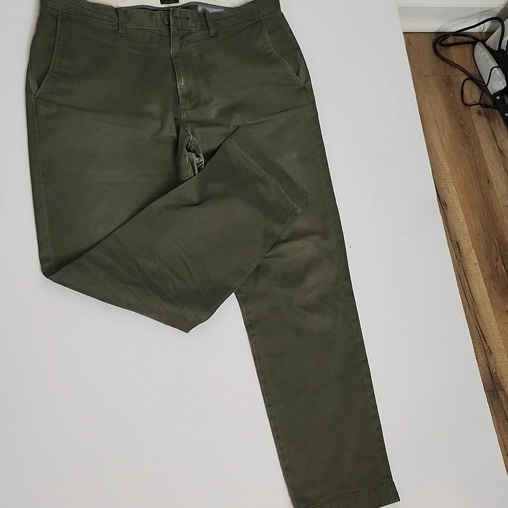 J. Crew Stretch Pants in Olive